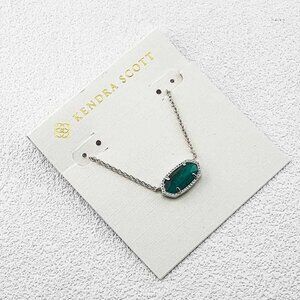 Kendra Scott Green Cat��s Eye Necklace
